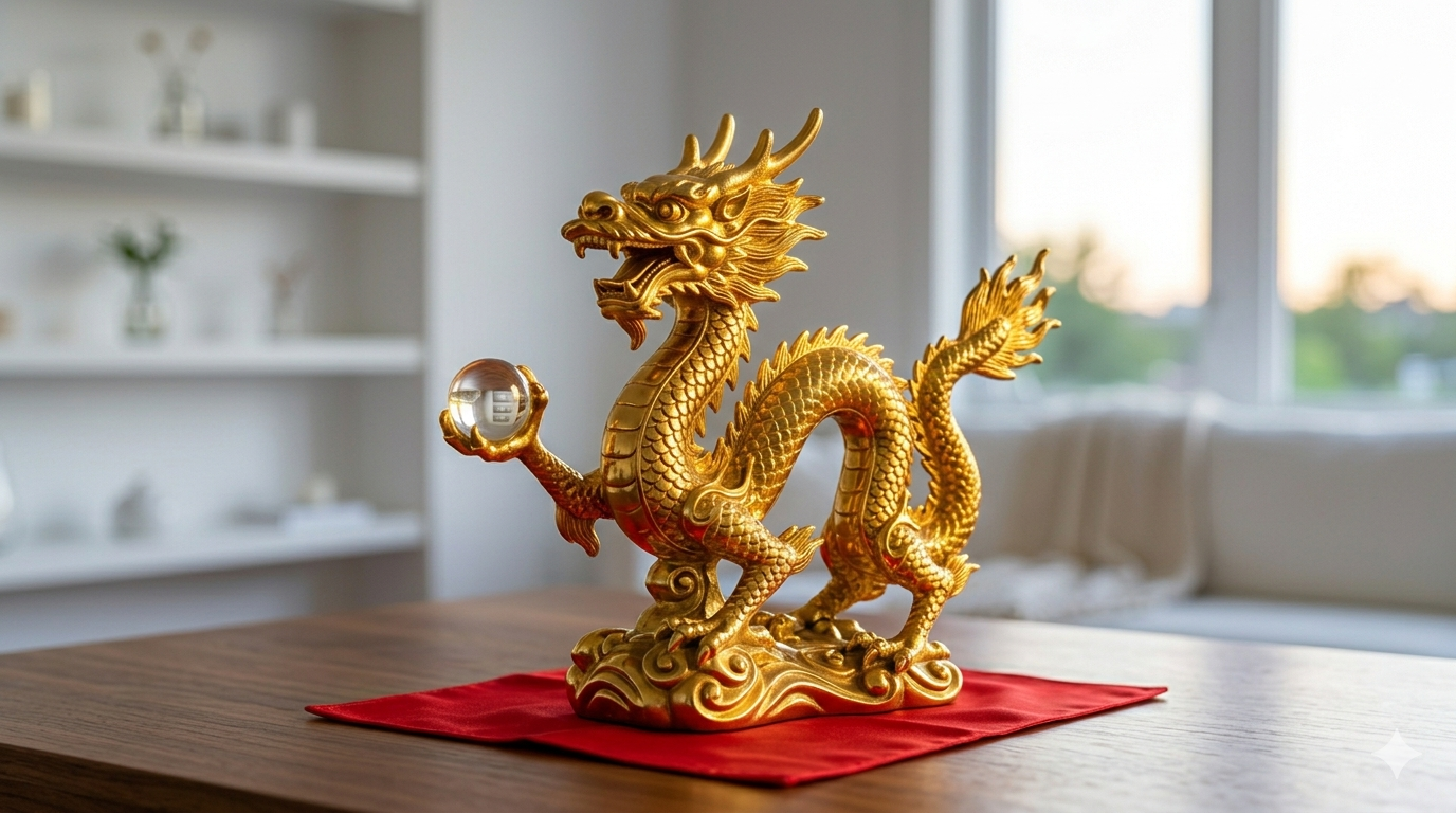 黄金龍 置物(風水インテリア)